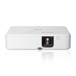 Epson CO-FH02 Videoproiettore Full HD 1080p 1920 x 1080, 16:9, Smart Android TV, 3000 Lumen, Tecnologia 3LCD, Correzione trapezoidale, Altoparlante 5W, Connessione USB/HDMI, Proiezione fino 391"