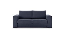 LOOKS by Wolfgang Joop Looks V-2 designer bank met krukken en plank, 2-zitsbank, functionele bank, donkerblauw, 212x107x96 cm