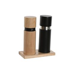 PIMENTERO SET 2 RUBBERWOOD INOX 14X7X16,5 5X5X16