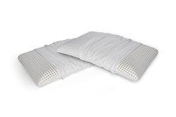 Talamo Italia - Lot de 4 oreillers pour lit, 100% Made in Italy, Oreiller Savon Amovible en Mousse à memoire de Forme perforée, Hypoallergénique et Respirant, Respirant, 70x40xh14 cm