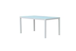 Westfield Outdoor Home & Garden Beryl Outdoor Garden Dining Table in Aluminium with Glass Table Top – Water Repellent, Flame Retardant and UV Resistant