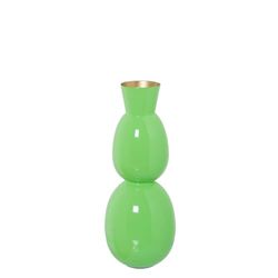 Alexandra House Living Vase Green Metal 12 x 12 x 32 cm