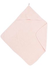 Meyco Baby Uni Serviette éponge à Capuche, Serviette de Bain (en 100% Coton, merveilleusement Doux, qualité supérieure, Absorbant l'humidité, Taille : 75 x 75 cm), Soft Pink