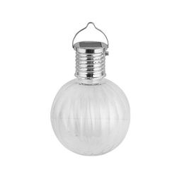 VoltShine Luce solare a LED per prato, elegante luce a sospensione in acciaio inossidabile. Fornisce un'illuminazione luminosa da 6500 K, ideale per abbellire i tuoi spazi esterni ed evidenziare il