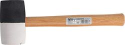 BGS 1969 | Rubberhamer | Hickory-steel | zwart-witte kop | Ø 63 mm | 840 g