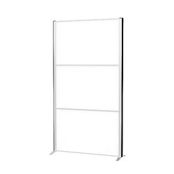 MAUL Maulconnecto Scheidingswand, 180 x 100 cm, whiteboard-ruimteverdeler voor kantoor en bureau, thuiskantoor, vrijstaande ruimteverdeler met poten, ideaal als inkijkbescherming en scherm
