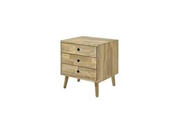Robas Lund Commode de Nuit en chêne Massif