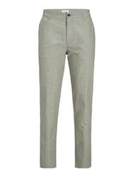 Jpstace Jjsummer Linen Blend Pant Sn, Deep Lichtgroen/detail: melange, 38W / 34L