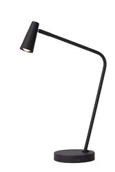 LUCIDE STIRLING – Lampada da scrivania ricaricabile – Batteria – LED 3 StepDim – 1 x 3 W 2700 K – Nero