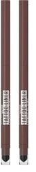 Maybelline Tattoo Liner Smokey Gel Pencil Eye Liner, Long Lasting, Fade-Proof & Waterproof Formula 40 Smokey Brown (Pack of 2)
