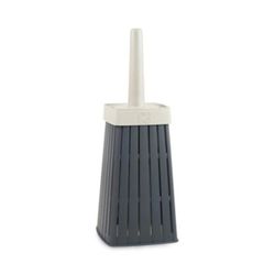 Ecoplast Scopino WC Doga, Scopettino Bagno in Plastica Riciclata, Bianco, u