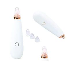PARENCE. - Electric Blackhead Vacuum Cleaner with 3 Replaceable Tips - Blackhead Extractor, Suction Impurities, Cleans Pores, Eliminates Scalloped Epidermis