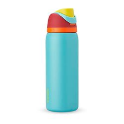 Owala FreeSip Geïsoleerde roestvrijstalen waterfles met rietje voor sport en reizen, lekvrij, BPA-vrij, 945 ml, zomerse zoetheid
