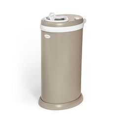 Ubbi Stalen geurvergrendeling luieremmer, geen speciale tas vereist geldbesparing, bekroond, modern design register must-have luieremmer, mat taupe
