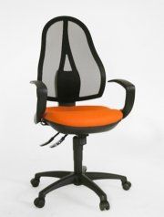 TOPSTAR OP20QG20 Open Point SY - Silla giratoria de Oficina con reposabrazos, tapizado Color Negro