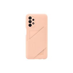 Samsung Card Slot Cover Case with Card Pocket for Galaxy A23 5G, Peach