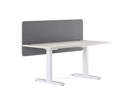 RICOO Akustisk skiljevägg för skrivbord 150 x 60 x 2 cm filt grå kontor ZAP1560-G hemmakontor anslagstavla ljud och insynsskydd