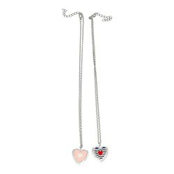 Inca Accesories Lot de 2 colliers cœurs pour enfants, único, Synthétique, Il ne s'agit pas d'une pierre précieuse