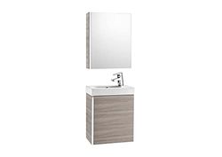 Roca,Mini,Pack con armario espejo (mueble base, lavabo y armario espejo),Arena texturizado,450mm x 250mm x 575mm,A855866156