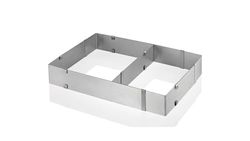Küchenprofi 0805842800 Anneau à gâteau réglable, rectangulaire