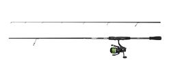 Abu Garcia Max SX Spinning Combo, Zoetwater hengel reel Snoekbaars Baars, Sterk Lichtgewicht Veelzijdig, Zwart, 2.13m Matig Snelle Hengel, 2500 Maat Reel