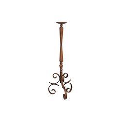 Biscottini candeliere in Ferro 82x26x26 cm | Portacandele Ferro | Candelabri antichi Made in Italy | Candelabri Shabby | Candelabro da Terra