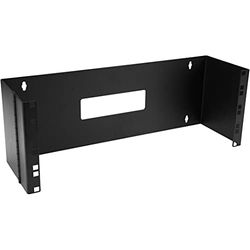 StarTech.com Staffa 1U 19" per montaggio a parete - Pannello laterale a cerniera - Rack basculante 19 pollici per pannelli patch e apparecchiature di rete poco profonde - Capacità 15kg (WALLMOUNTH4)