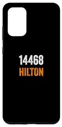 Coque pour Galaxy S20+ Code postal Hilton 14468, déménagement vers 14468 Hilton