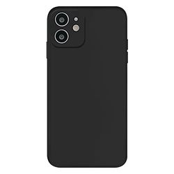 Veemzzz Har en modern design med flera färgval och TPU-material används för halkskydd och fingeravtryck säkra telefonfodral, lämplig för iPhone 12 – grafit svart