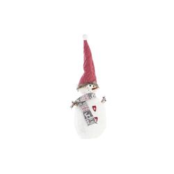FIGURA POLIESTER 28X17X50 MUÑECO DE NIEVE BLANCO_AlexandreHouse