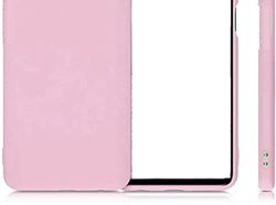 Carcasa protectora de gel de silicona TPU suave flexible mate ultra suave y fina (rosa)