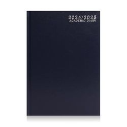 2024 2025 Academic Student Diary A5 Week to View Case-bound (Blue)