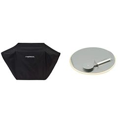 Campingaz BBQ ACCY Cover Copertura Barbecue, Resistente ad Acqua e intemperie & Culinary Modular Pietra Rotella Taglia Pizza, Argento, 32.96 x 4.76 x 33.56 cm