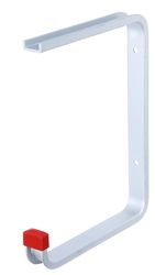 Alberts 856847 plafondhaak | naar keuze in verschillende uitvoeringen | gehoekt | aluminium | haakdiepte 175 mm | totale hoogte 220 mm | Set van 10