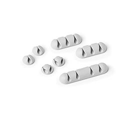 Durable 504110 Set kabelklemmen Cavoline Clip Mix (zelfklevend, voor 1, 2, 3 of 4 kabels per stuk), 7 st., grijs