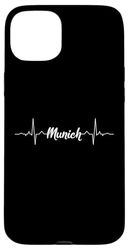 Munich City Vibes | Heartbeat Travel Aesthetic Case for iPhone 15 Plus