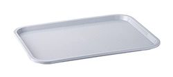 Vassoio APS Fast Food, infrangibile e lavabile in lavastoviglie, Made in Germany, 41 x 30,5 cm, altezza 2 cm, grigio