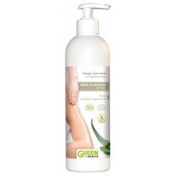 Green For Health Crème de Massage Neutre Bio Fluide Massage Longue Durée Flacon de 500 ml