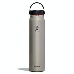 HYDRO FLASK - Lätt drickflaska på 1180 ml (40 oz) Trail Series – vakuumisolerad, återanvändbar vattenflaska av rostfritt stål med läckagesäkert flexlock – standardöppning – BPA-fri – skiffer