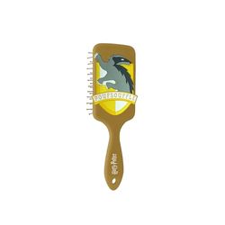 Harry Potter - Pneumatic Hair Brush - Paddle Brush, All Hair Types - Official Hogwarts School Accessory - Hufflepuff House