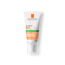 La Roche Posay Gel-Crema con Color, Protector con SPF50+, Resistente al Agua, Sudor y Arena, Efecto Matificante, Fórmula con Mexoryl 400, Anthelios UV-MUNE 400 Oil Control, 50 ml