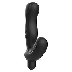 ADDICTED TOYS - Estimulador Prostata Silicona P-SPOT VIBE - Experiencia Sensual Profunda - Beneficios Intensos - 8 x 15 centímetros - Negro