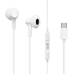 Auriculares Botón Cool Stereo Tipo-C con Micro (Digital) Blanco