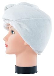 BIFULL Cosmetic Turban Coiffeuse Extensible Blanc, Noir, Estandar