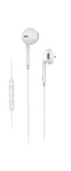 Elbe AU-B15-MIC in-ear hoofdtelefoon met kabel met microfoon, wit