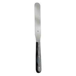 Hammacher Spatola in acciaio inox 18/8 con manico in legno, lunghezza lama 150 mm, lunghezza 250 mm