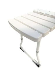 Tabouret Pliable pour Cabine de Douche - Assise Confortable - Peu Encombrant - Fixation au Mur - Hauteur Réglable - Facile à Entretenir - Strapontin de Douche Mayotte