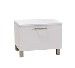 Baikal Mueble De Baño. Almacenaje para el Baño o Cualquier Espacio. Melamina 16mm. Mueble De Baño Auxiliar. Ideal para aseos o baños pequeños. Coqueta 51 cm Blanco