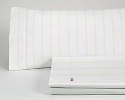 Juego de sábanas de algodón Rita kleur piedra. Cama de 105 cm. 3 Piezas