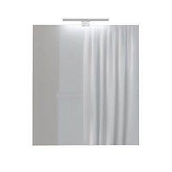 Baikal Espejo de Baño, Varias Formas y Medidas Disponibles. Opción con y Sin LED. Estilos Que se adaptan al baño o Cualquier Estancia del hogar. 70 x 80 cm Espejo con Aplique LED, 280034992